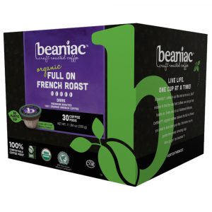 beaniac Full On French Roast - Dark Roast Coffee Pods